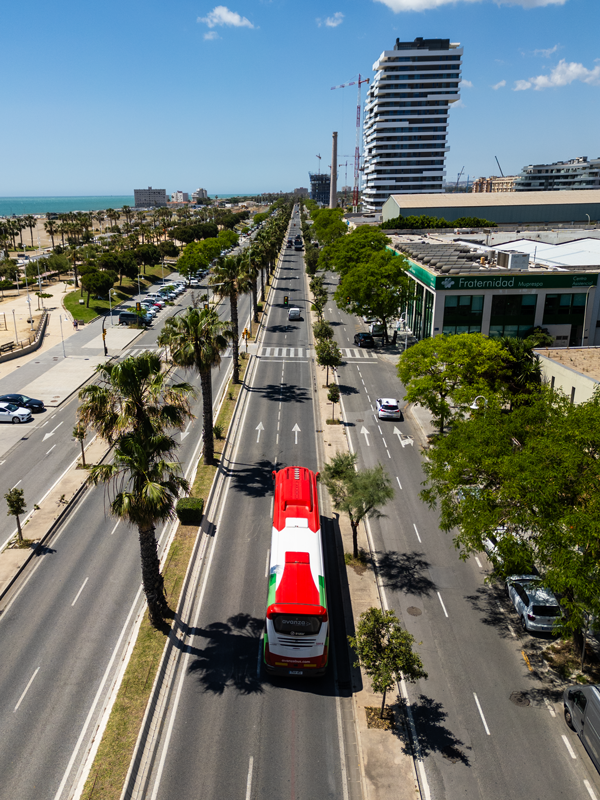 bus largo recorrido Malaga